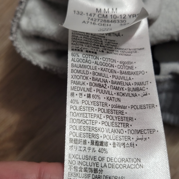 Nike Jordan Youth Jogger Sweatpants Gray size Medium 10/12 - Picture 6 of 7